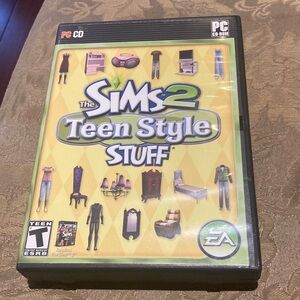 The Sims 2 Teen Style Stuff PC Game - Black Case